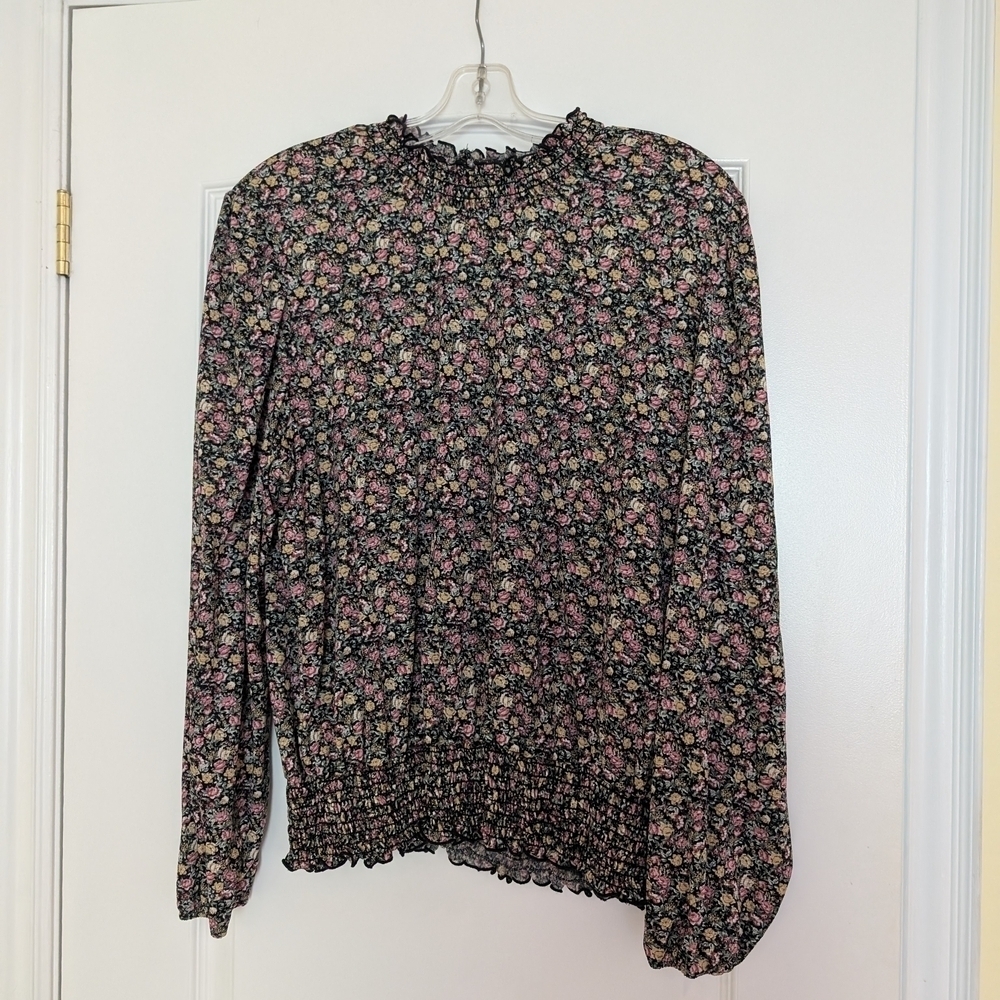 Floral Long Sleeve Women's Top
